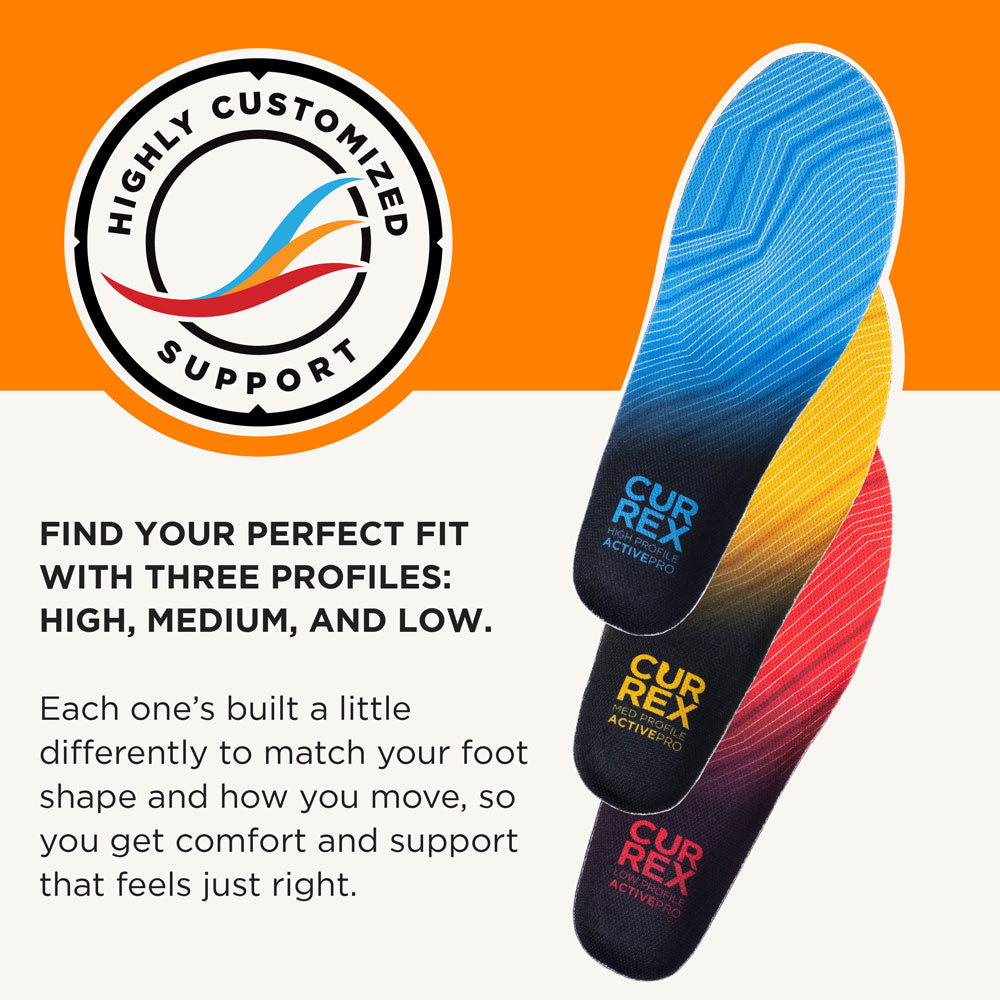 Highly customized support. Find your perfect fit with three profiles: HIGH, MEDIUM, and LOW.
Each one’s built a little differently to match your foot shape and how you move, so you get comfort and support that feels just right. #profile_low