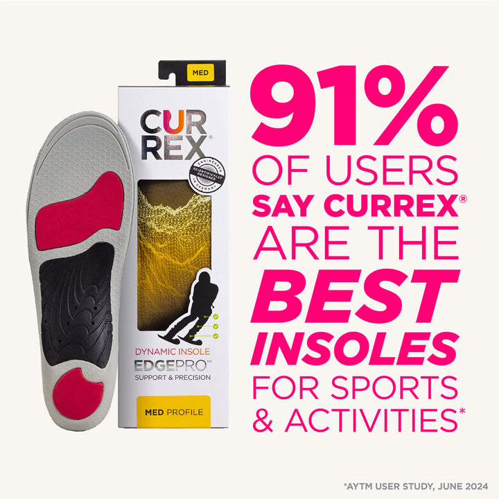 91% of users say CURREX® are the best insoles for sports & activities*
*AYTM User Study, June 2024 #profile_low