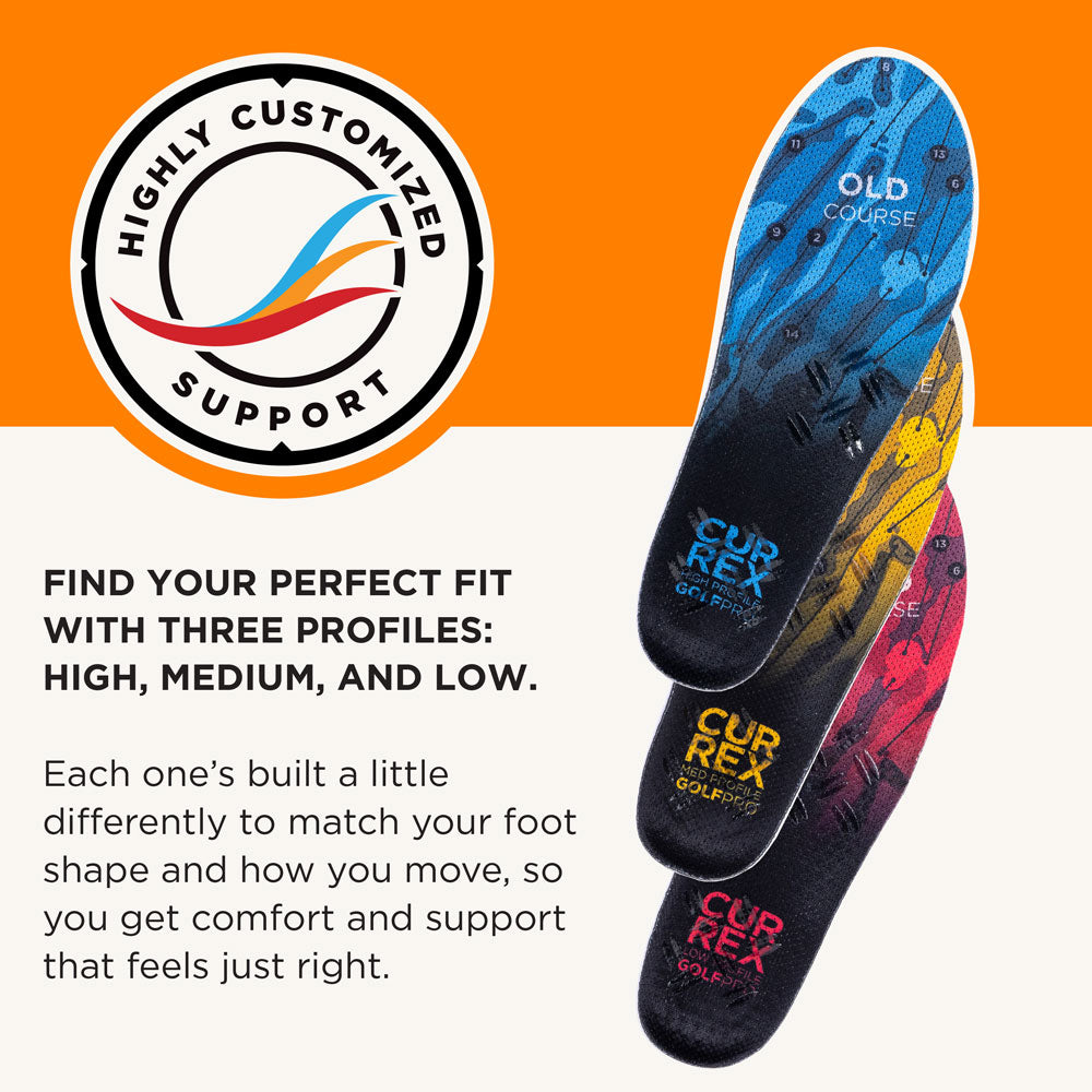 Highly customized support. Find your perfect fit with three profiles: HIGH, MEDIUM, and LOW.
Each one’s built a little differently to match your foot shape and how you move, so you get comfort and support that feels just right. #profile_medium