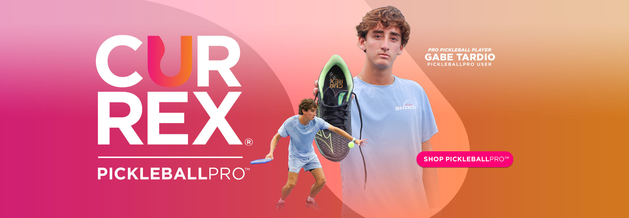 Gabe Tardio - Pro Pickleball Player and PICKLEBALLPRO user. Shop CURREX PICKLEBALLPRO now.