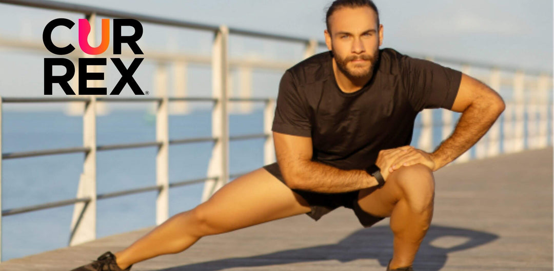 Man doing a deep lunge