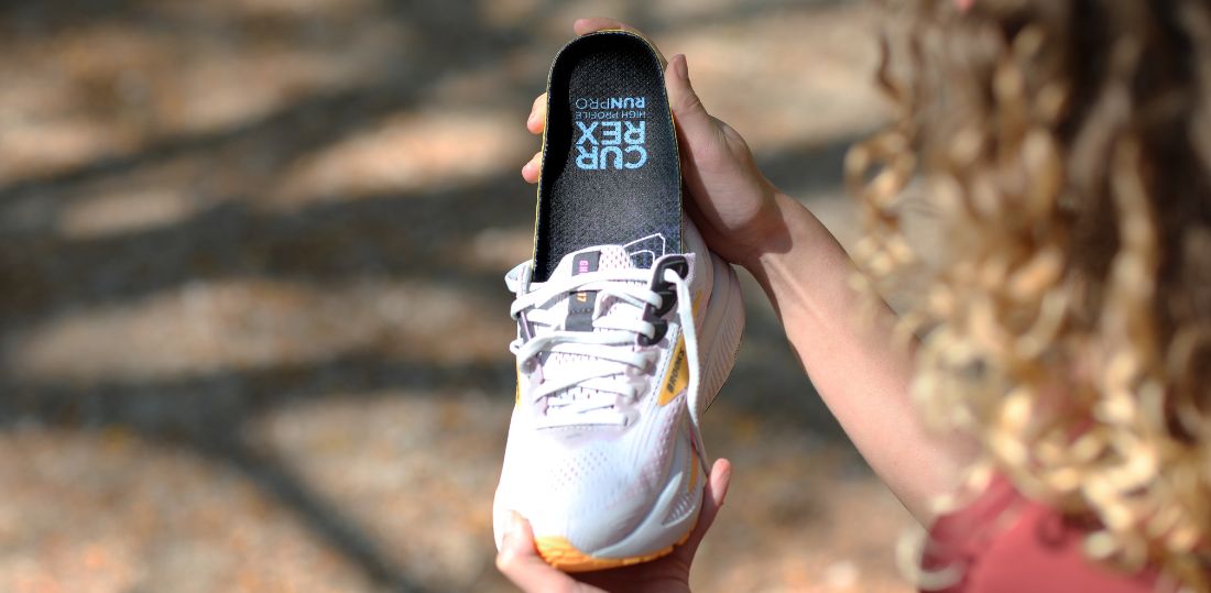 CURREX RUNPRO going into a running shoe