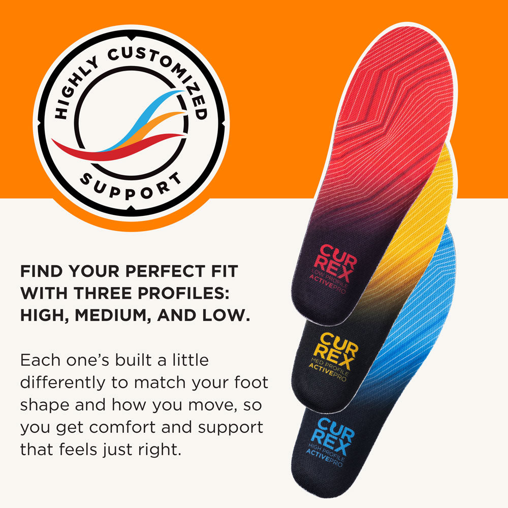 Highly customized support. Find your perfect fit with three profiles: HIGH, MEDIUM, and LOW.
Each one’s built a little differently to match your foot shape and how you move, so you get comfort and support that feels just right. #profile_low