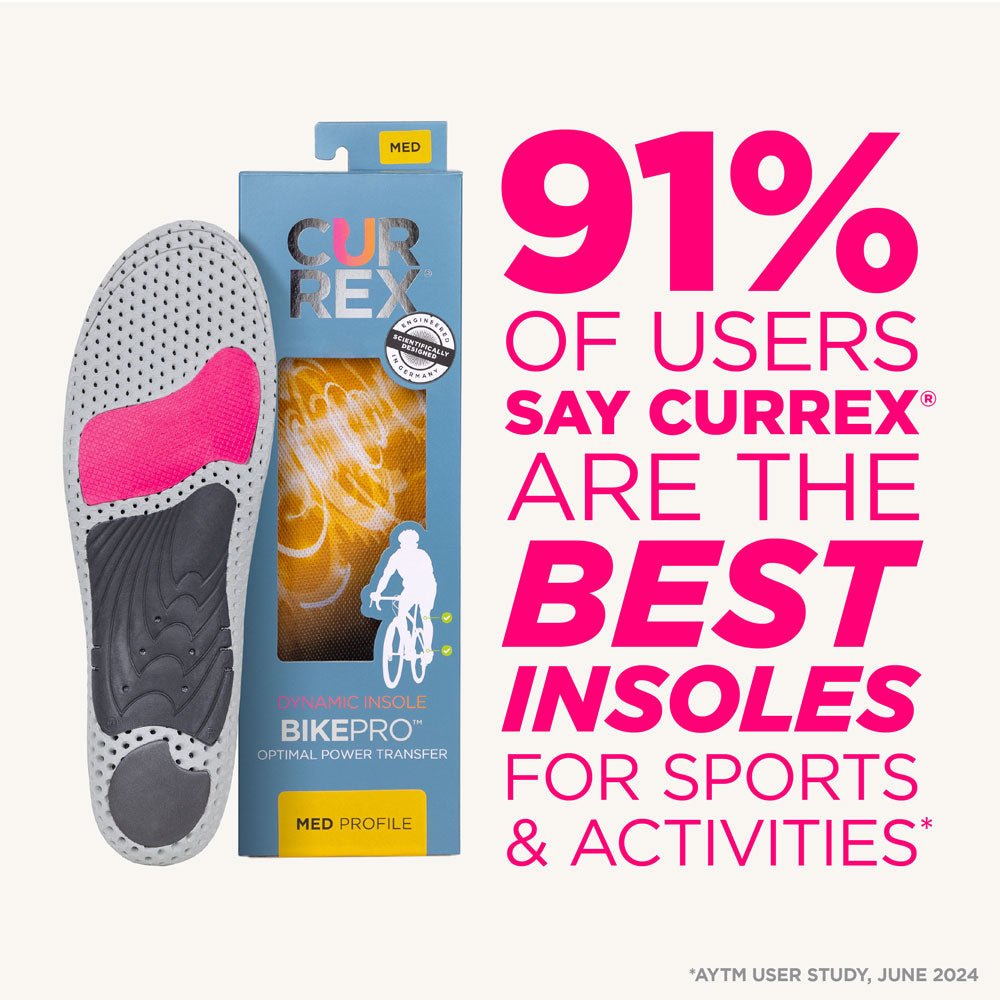 91% of users say CURREX® are the best insoles for sports & activities*
*AYTM User Study, June 2024 #profile_low