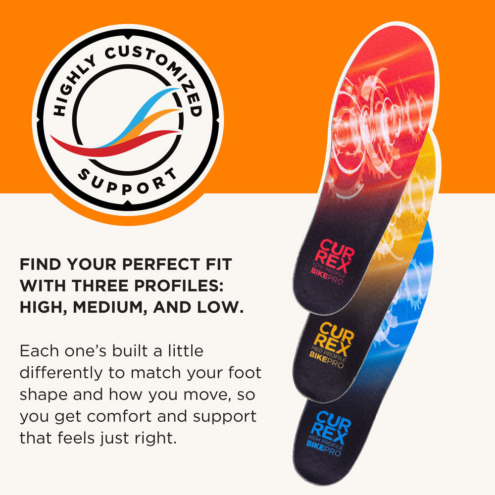 Highly customized support. Find your perfect fit with three profiles: HIGH, MEDIUM, and LOW.
Each one’s built a little differently to match your foot shape and how you move, so you get comfort and support that feels just right. #profile_medium