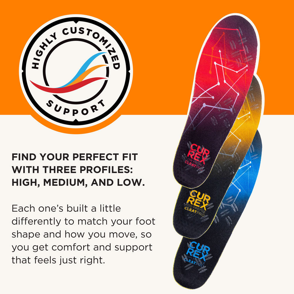 Highly customized support. Find your perfect fit with three profiles: HIGH, MEDIUM, and LOW.
Each one’s built a little differently to match your foot shape and how you move, so you get comfort and support that feels just right. #profile_low