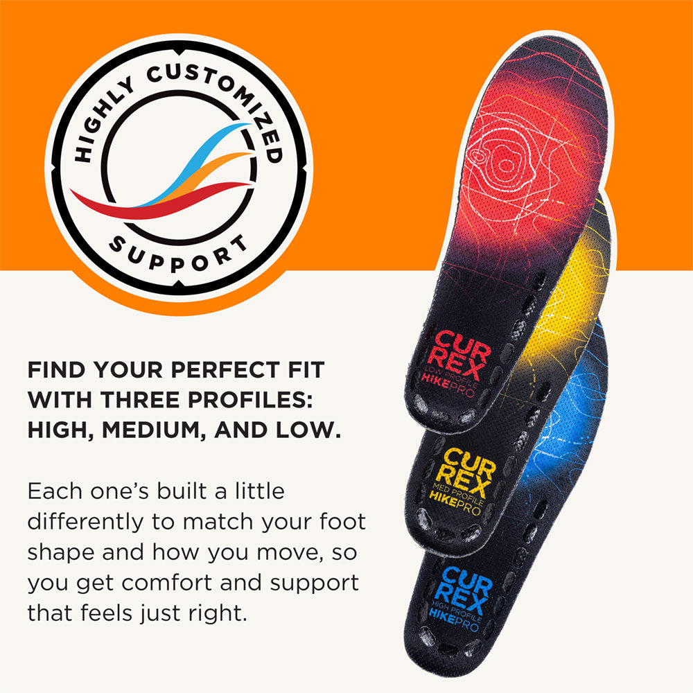 Highly customized support. Find your perfect fit with three profiles: HIGH, MEDIUM, and LOW.
Each one’s built a little differently to match your foot shape and how you move, so you get comfort and support that feels just right. #profile_medium