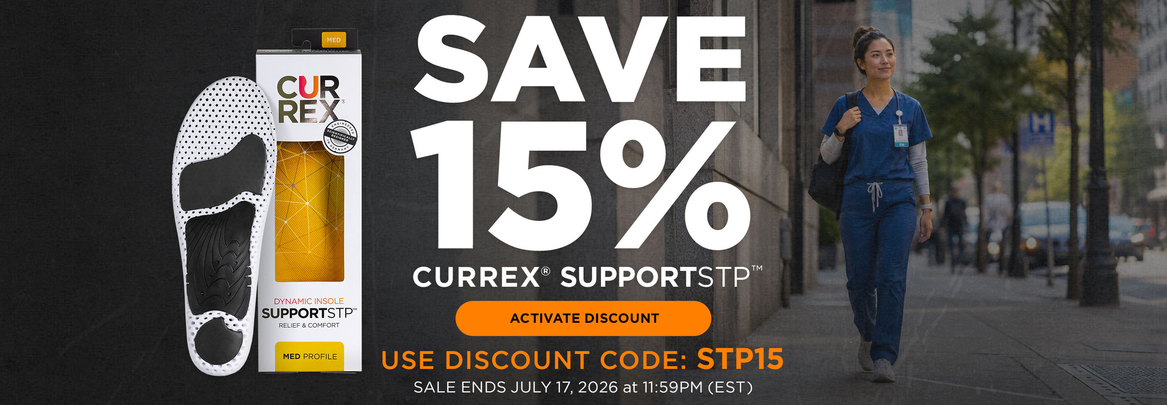 Save 15% on CURREX SUPPORTSTP. Click to activate discount. Use code: STP15. Sale ends July 17th, 2026 at 11:59PM EST.