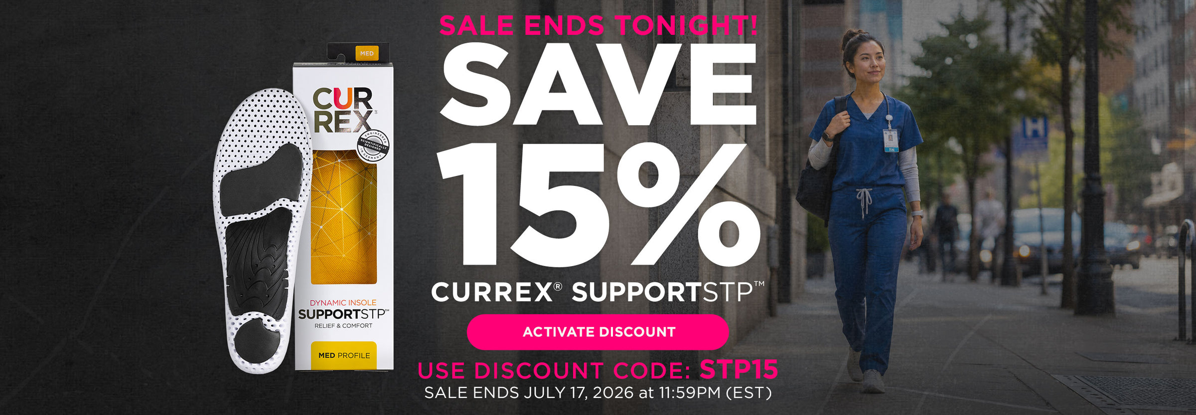 Sale ends tonight! Save 15% on CURREX SUPPORTSTP. Click to activate discount. Use code: STP15. Sale ends July 17th, 2026 at 11:59PM EST.