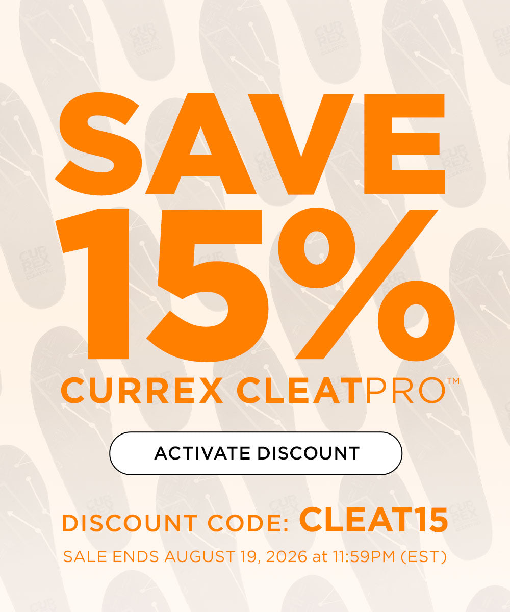 Save 15% on CURREX CLEATPRO. Click to activate discount. Use code: CLEAT15. Sale ends 8/19/26 at 11:59PM EST.